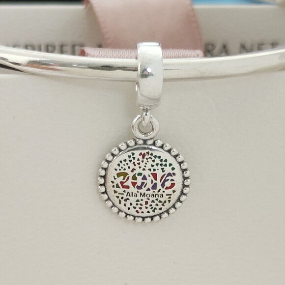 Pandora 2016 Ala Moana Dangle Charm Bracelet Pendant S925 Silver with box - Picture 5 of 7